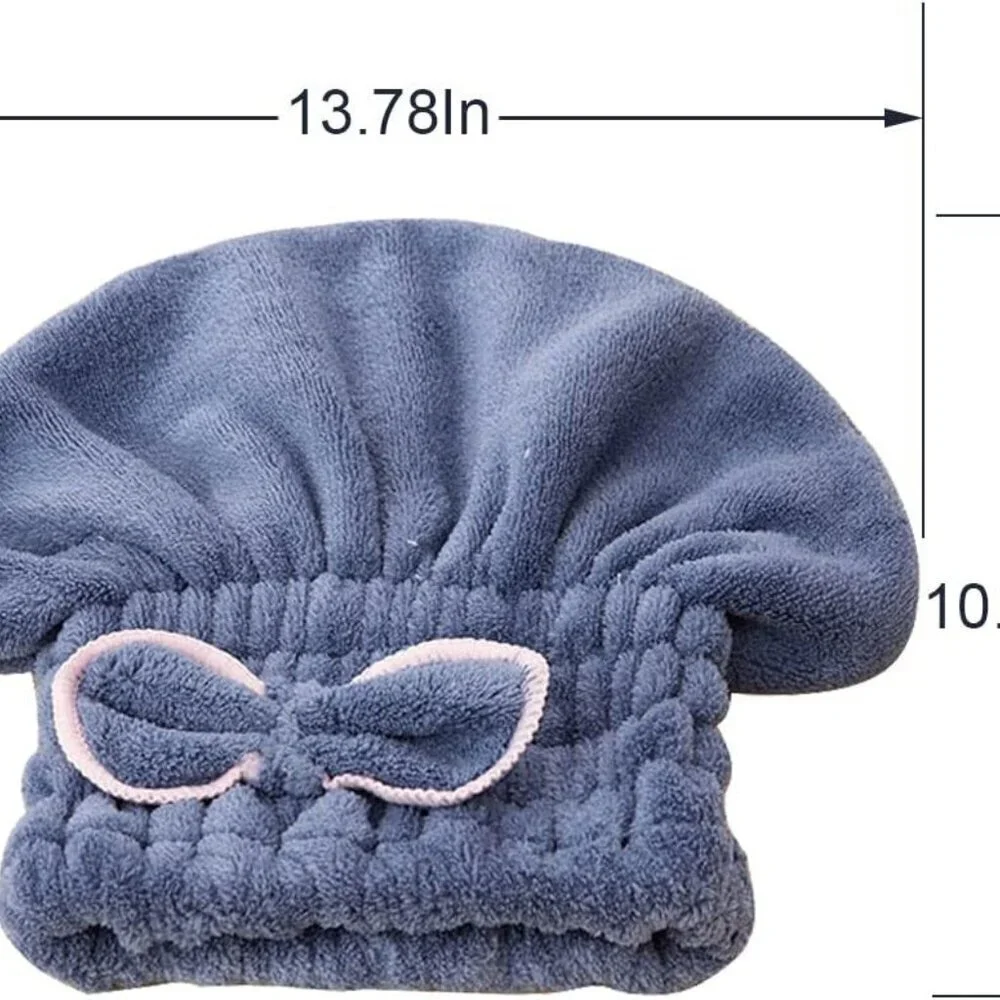Microfiber Hair Drying Caps Large Absorbent Soft Fast Dry Towels Women Girls
